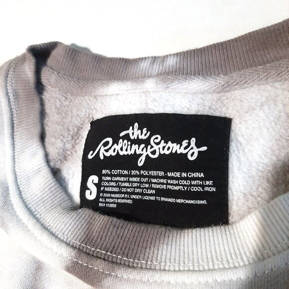 Rolling Stones logo NYC 1975 tie dye sweatshirt size small cotton blend comfy - Picture 3 of 3